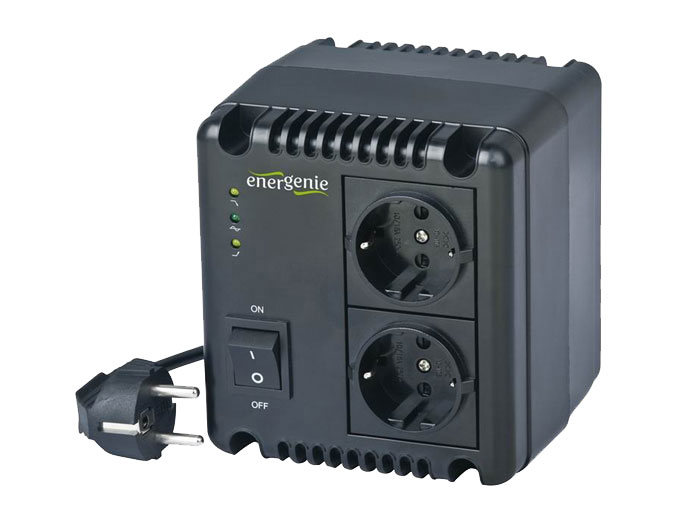 EnerGenie AVR-0501 - Regulador y Estabilizador Voltaje Red 220V Automatico  - 500 VA