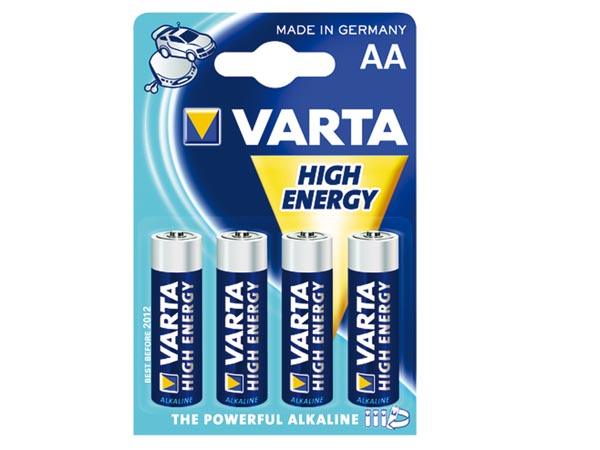 4 Piles LR6 AA Varta High Energy 1,5V - PILES/Piles LR6 AA