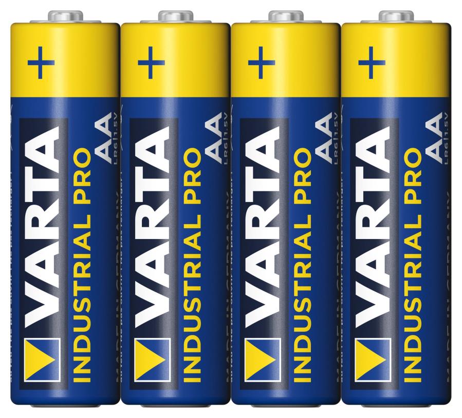 Varta - Pila Alcalina 1,5 V AA - Blister Industrial 4 Unidades