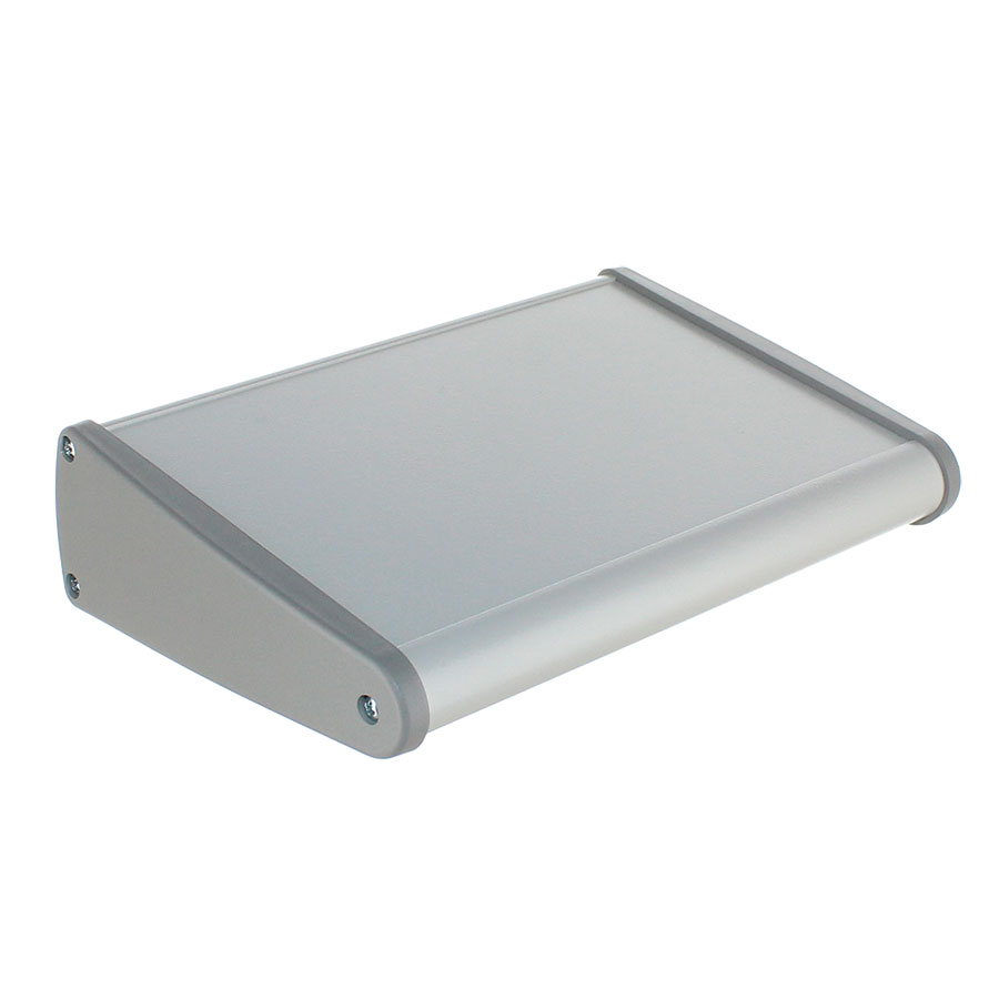 Teko TEKAL 3 SLOPE - Aluminium/ABS Desktop Enclosure - 171 x 121 x 44 mm - Gray - TEKAL-32SP.30