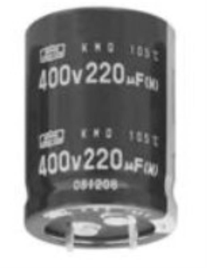 Chemi-Con EKMQ401VSN221MP45S - Radial Electrolytic Capacitor 220 µF - 400 V - 105°C Ø 22 x 45 mm R-10