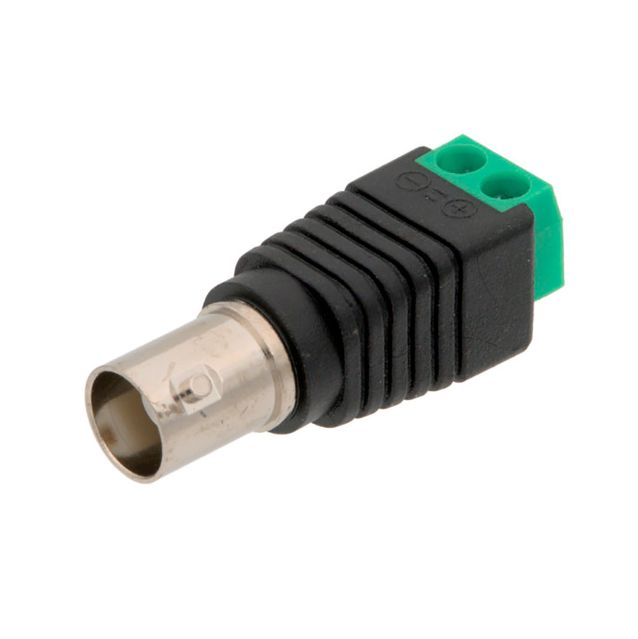 Conector BNC Aéreo Hembra con borna de tornillo