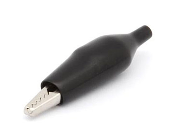 Pinza Cocodrilo Soldable Grande - Negra