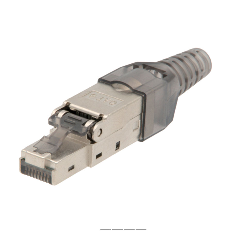 Conector Ethernet Aéreo Macho RJ45 8P8C Metálico Cat. 6 - Sin herramientas