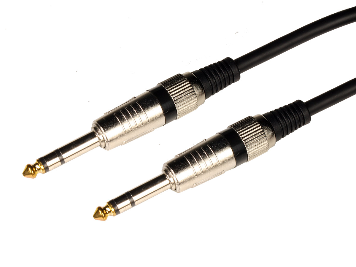 Jack 6.3 Stereo Male to Jack 6.3 Stereo Male Cable - 2m