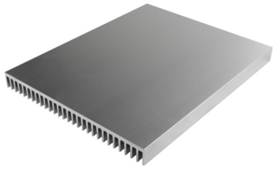 Dissipador para LED/PCB 200 x 250 mm - H: 20 mm - para módulo 308 COMPACT PCB
