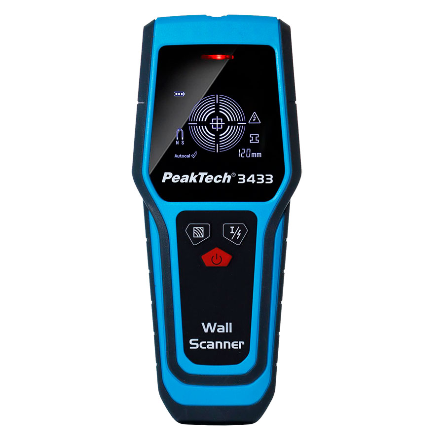 PeakTech P3433 - Wall Scanner: Metal, electrical cable and wood detector