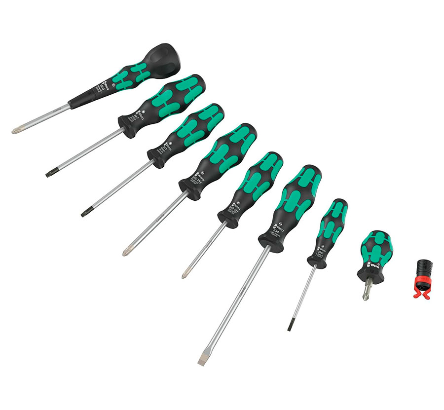 Wera 9527 BALL-GRIP SET 1 - 9 Piece Screwdriver Set - 051340280001