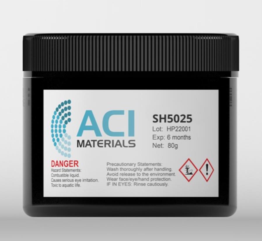 ACI Materials SH5025 - Tinta calefactora de resistencia fija impresa - SH5025-J050