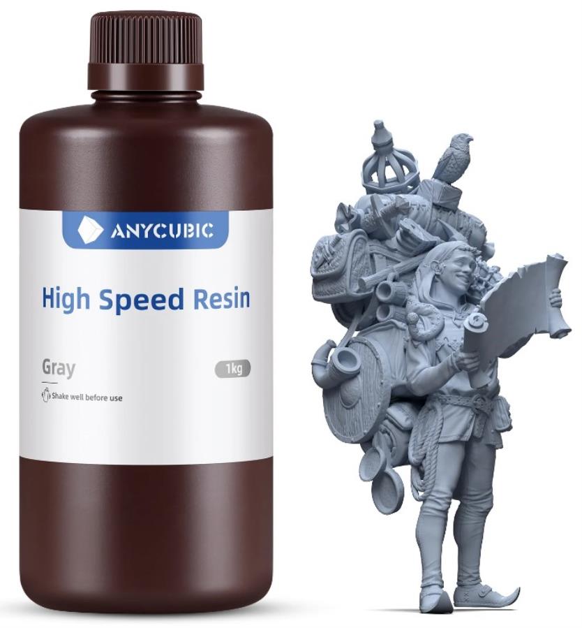 Anycubic - Resina alta velocidad - 1 Kg - Gris