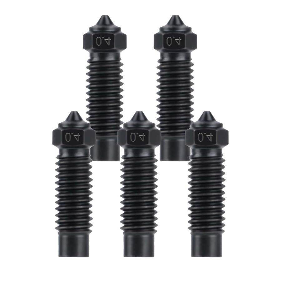 Hardened steel nozzle 0.4 mm for Elegoo Neptune 4 Max/Plus - 5 Pcs