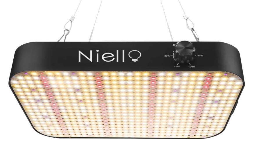 Niello B-LZB1200 - Dimmable UV & IR LED Plant Grow Light - 130W LED (1200W Equivalent)