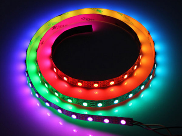 WS2812B - Self-Adhesive RGB LED Strip - 60 LEDs by Metre - Equivalent:  Neopixel - 1 m - 104990014