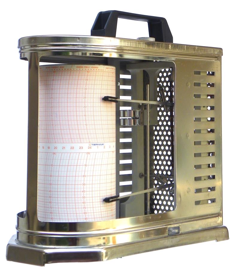 Termaf TIT/01 TM01 - Daily / weekly mechanical thermohygrograph - Measurement range: -15°C to +65°C and 0 to 100% RH