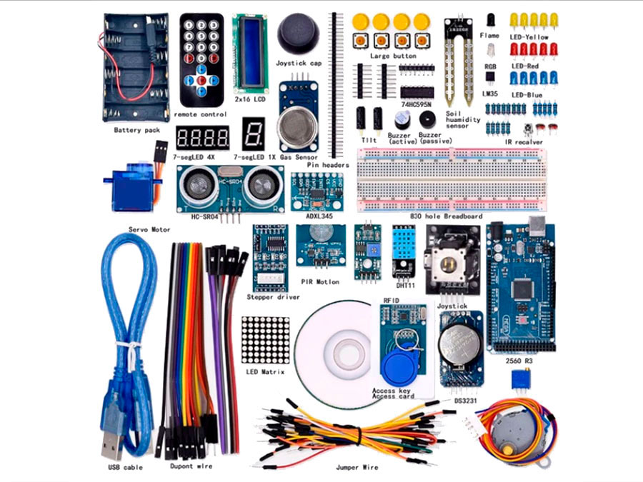Kit Arduino - Projet SUPER STARTER Kit ARDUINO MEGA 2560 R3