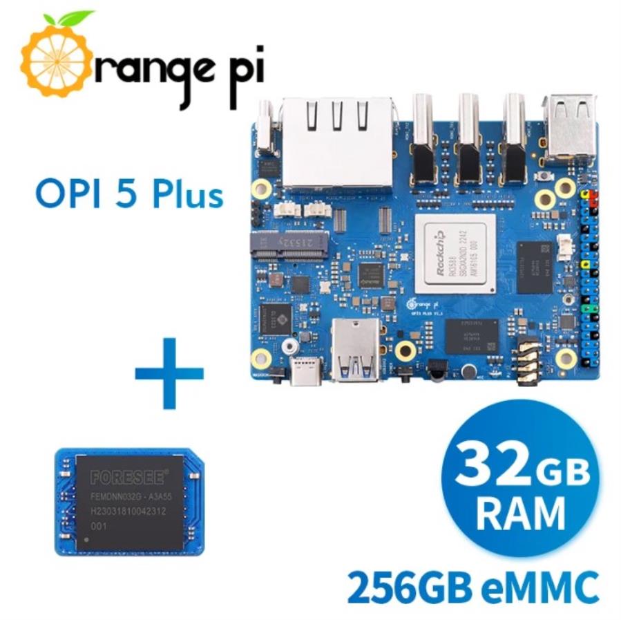 Orange Pi 5 PLUS 32 Gb + 256 Gb eMMC - Module et fonctionnalités