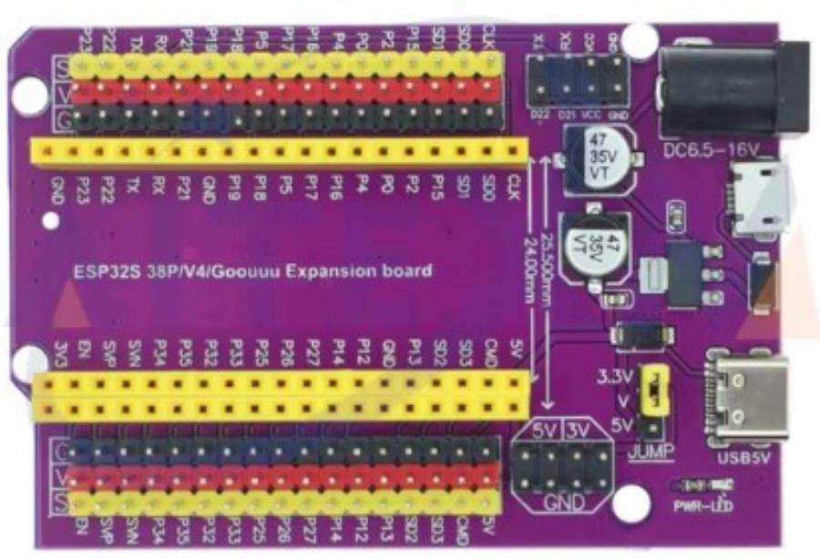 Expansion Module for ESP32 WROOM-32 38 pins